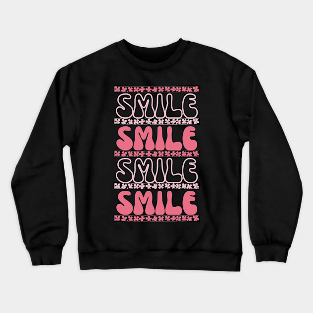 SMILE Crewneck Sweatshirt by bluepearl